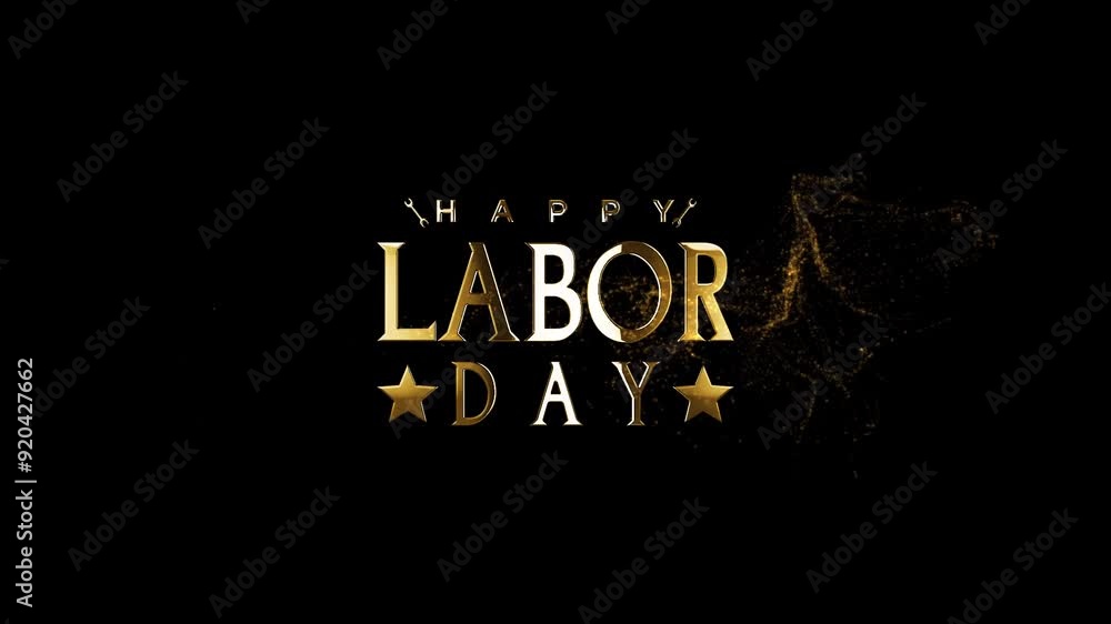 Labor Day Motion Graphic Videos, Happy Labor Day, Happy Labour Day Animation Video, Golden Happy Labor Day Text Animation Labor Day Motion Graphic Videos, Happy Labor Day, Happy Labour Day Animation Video, Golden Happy Labor Day Text Animation