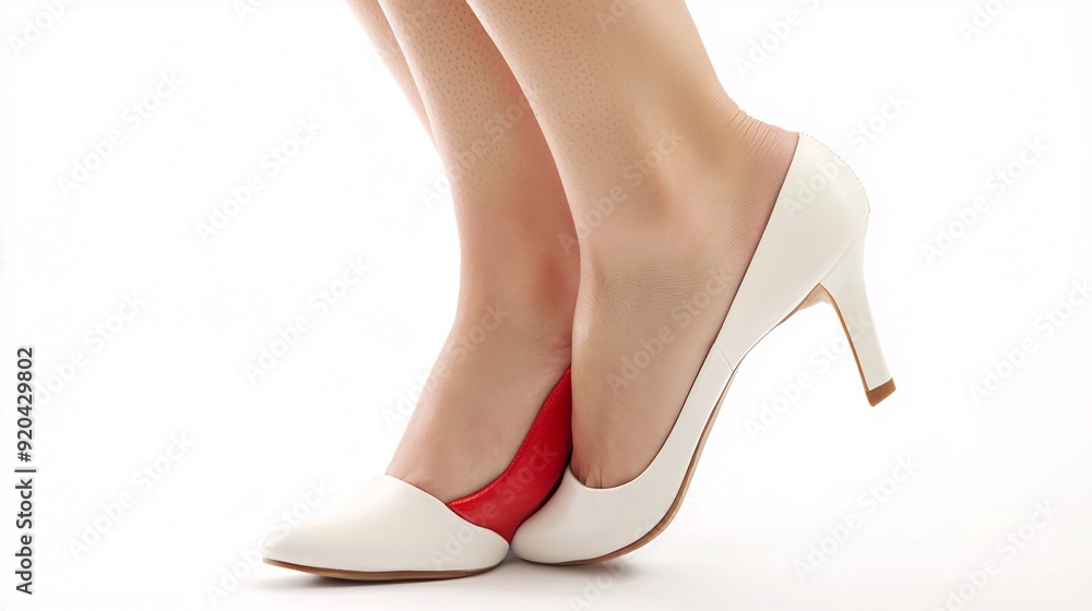 240805 176. A woman having pain at sole in home. Plantar surface inflamed due to metatarsalgia and high heel wearing longtime. Health and medical concept isolated on white background,png 240805 176. A woman having pain at sole in home. Plantar surface inflamed due to metatarsalgia and high heel wearing longtime. Health and medical concept isolated on white background,png