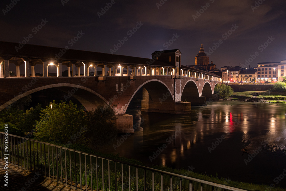 Pavia bridge covered bridge hamlet village country