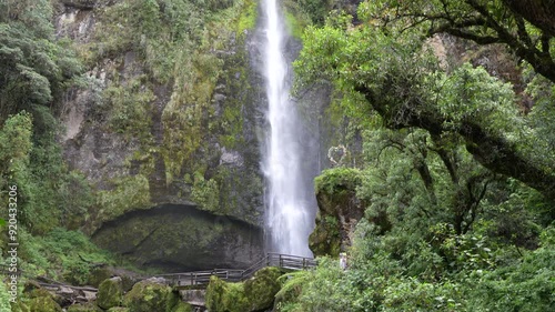 The highest waterfall in Cuenca, Ecuador