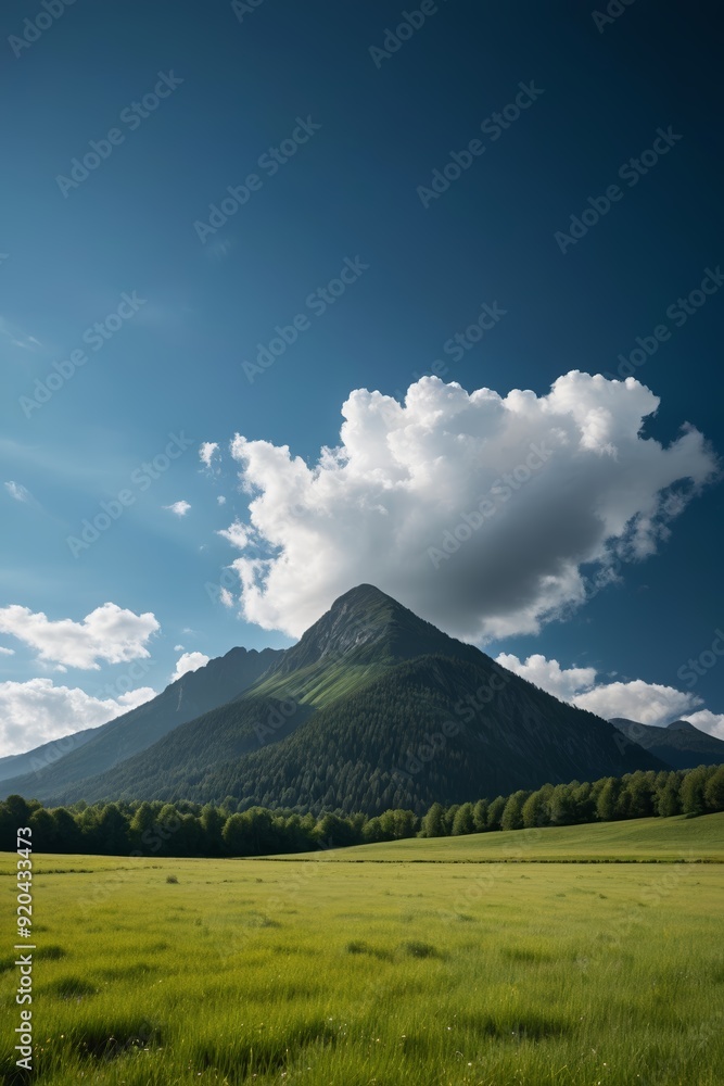 Obraz premium a large mountain 