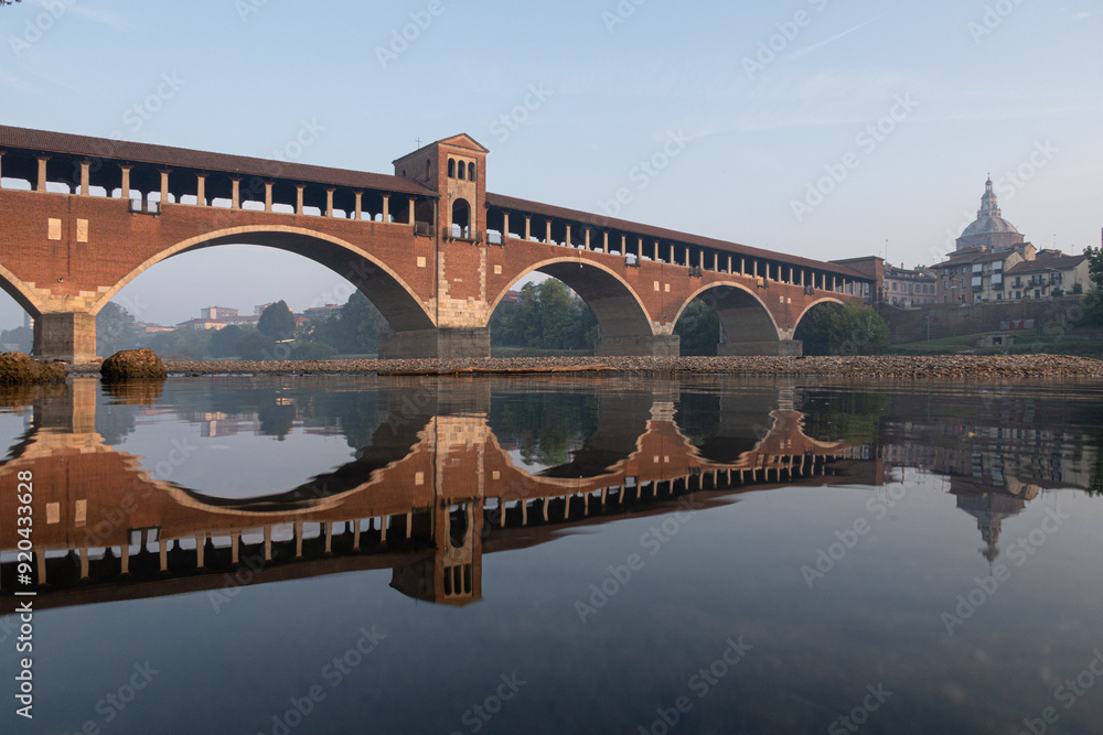 Pavia bridge covered bridge hamlet village country