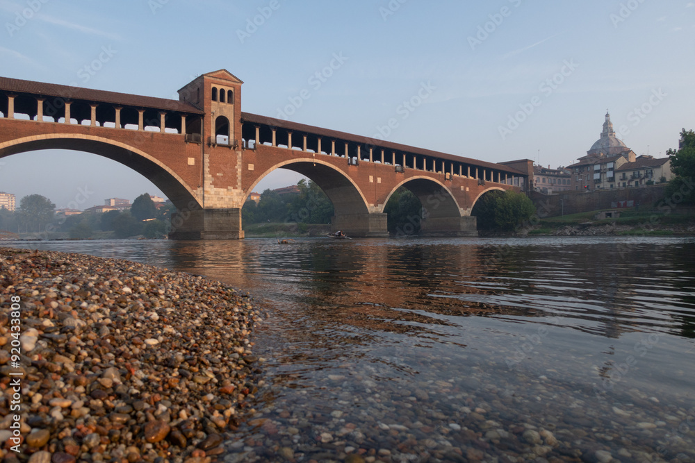 Pavia bridge covered bridge hamlet village country