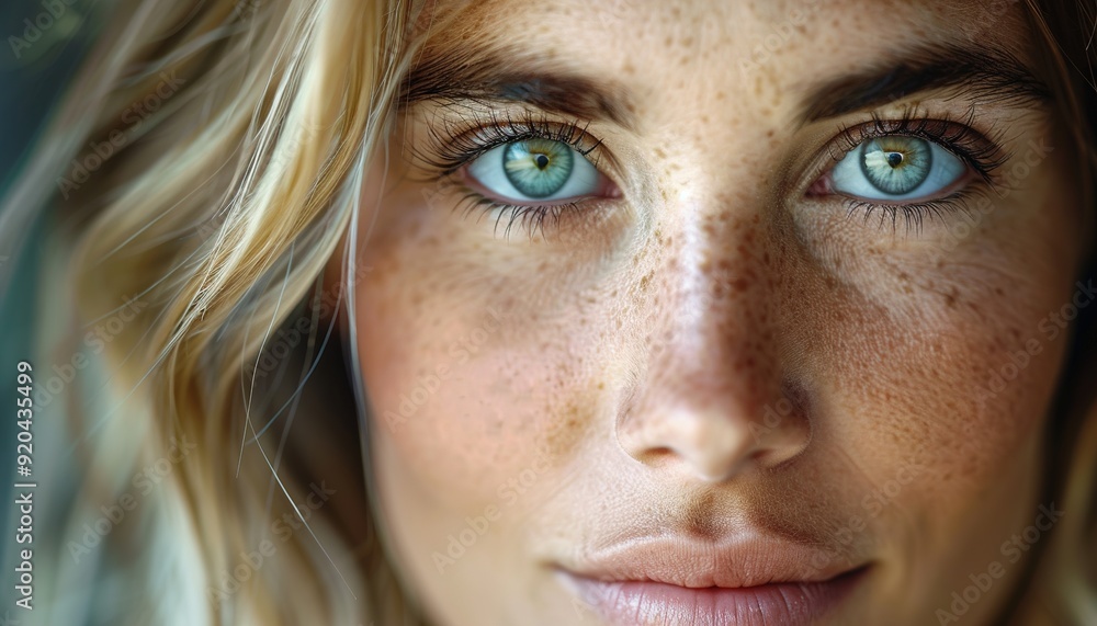 closeup portrait of a woman closeup portrait of a woman
