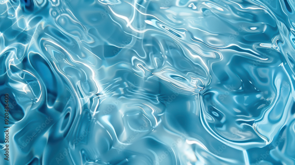 Abstract Water Ripples in Blue Abstract Water Ripples in Blue