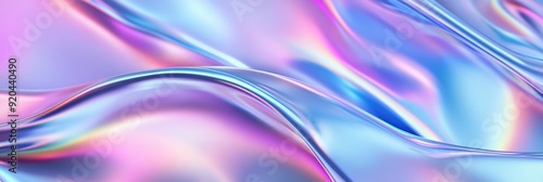 Wallpaper Mural Abstract Liquid Forms Holographic 3D Wave Background: A Mesmerizing Abstract Art Canvas for Immersive Experiences. Torontodigital.ca