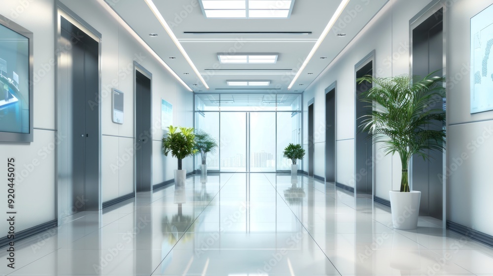 Fototapeta premium Modern Office Hallway