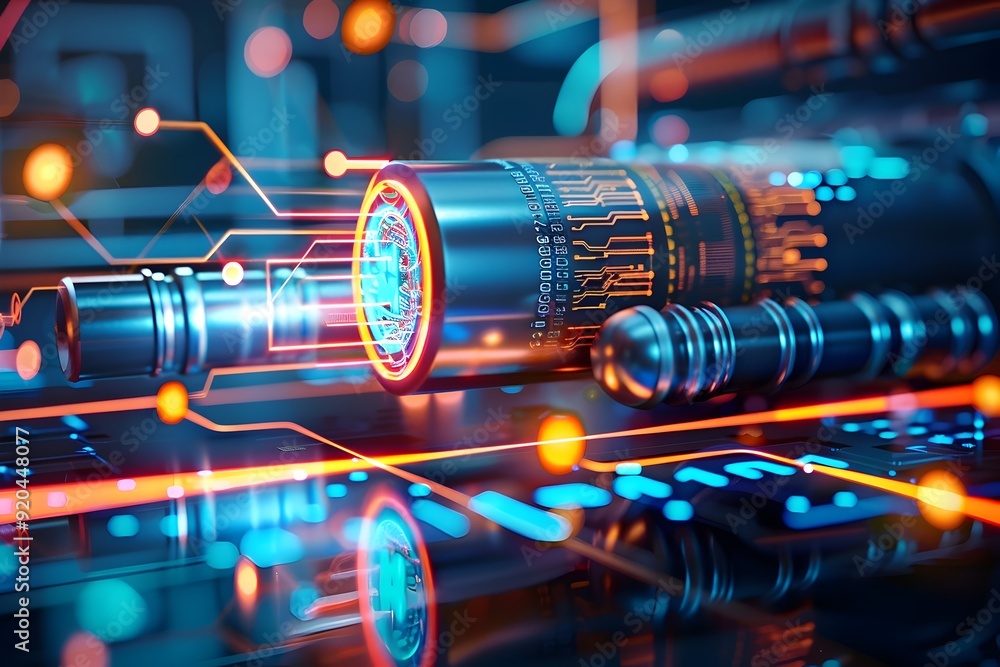 Abstract Futuristic Technology Background. Abstract Futuristic Technology Background.