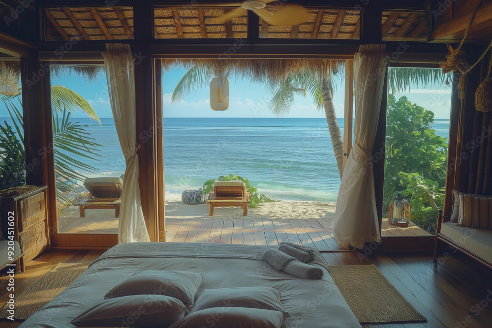 Fototapeta premium Beach villa interior