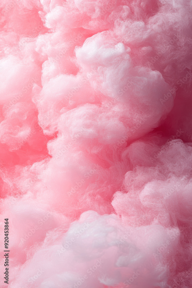Fototapeta premium Fluffy Pink Cotton Candy Texture