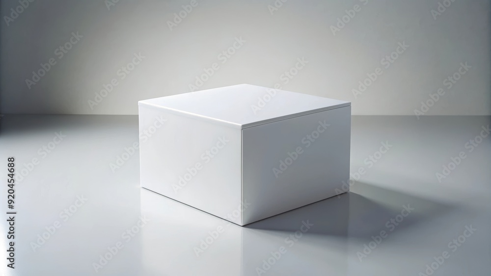 White box mock package with customizable space for text or image, white box, mock package, customizable, text, image White box mock package with customizable space for text or image, white box, mock package, customizable, text, image