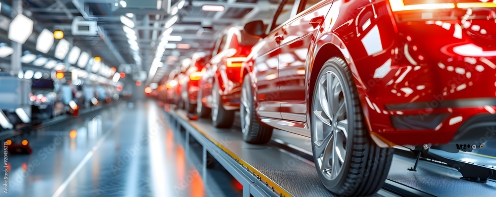 Car Production Line. Car Production Line.