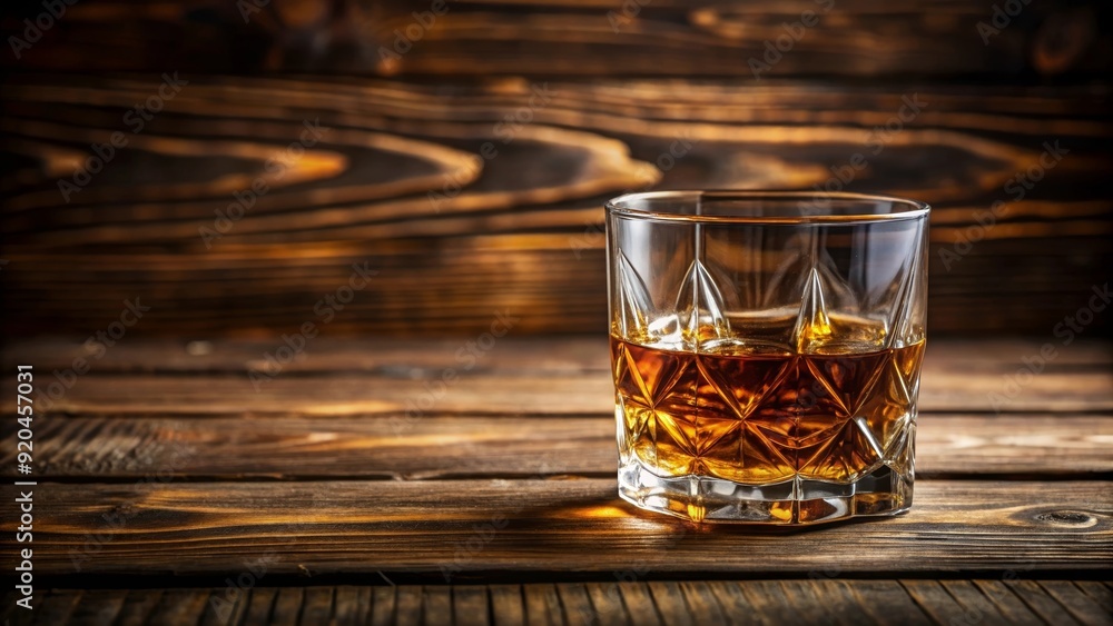 Whiskey served in a elegant glass cup on a wooden table, whiskey, drink, alcohol, beverage, glass, cup, wooden table Whiskey served in a elegant glass cup on a wooden table, whiskey, drink, alcohol, beverage, glass, cup, wooden table