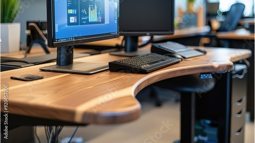 Ergonomic Workspace: A customized work environment designed to reduce discomfort and improve productivity, incorporating adjustable furniture and ergonomic tools tailored to the user’s needs. 