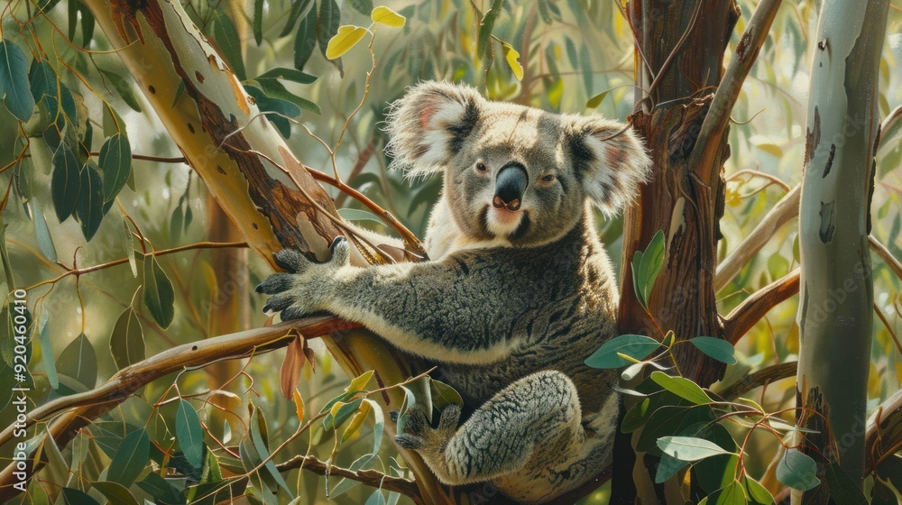 Koala in a Eucalyptus Tree Koala in a Eucalyptus Tree