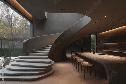 Modern villa interior