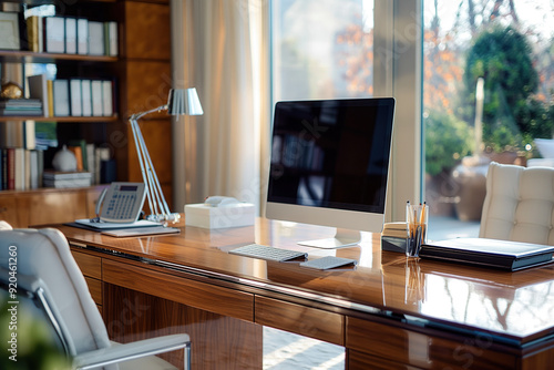 Office interior desk