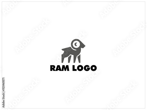 RAM LOGO design ,vector, illustration, icon and isolate template .