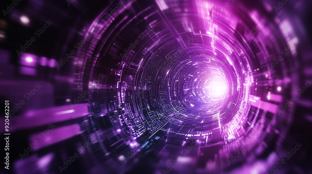 Fototapeta premium Purple high-tech background