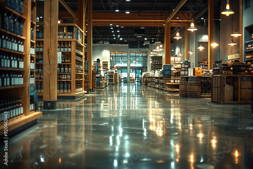 Supermarket interior