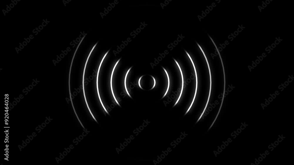Digital radio wave turquoise color animation. Radio wave signal technology animation. Digital radio wave turquoise color animation. Radio wave signal technology animation.