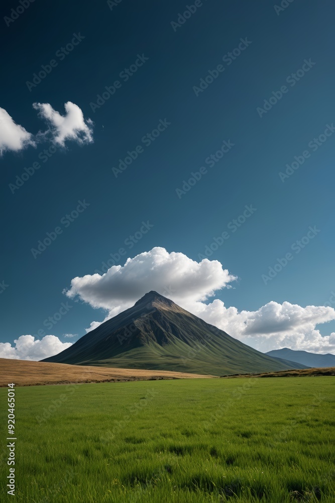 Fototapeta premium a large green field