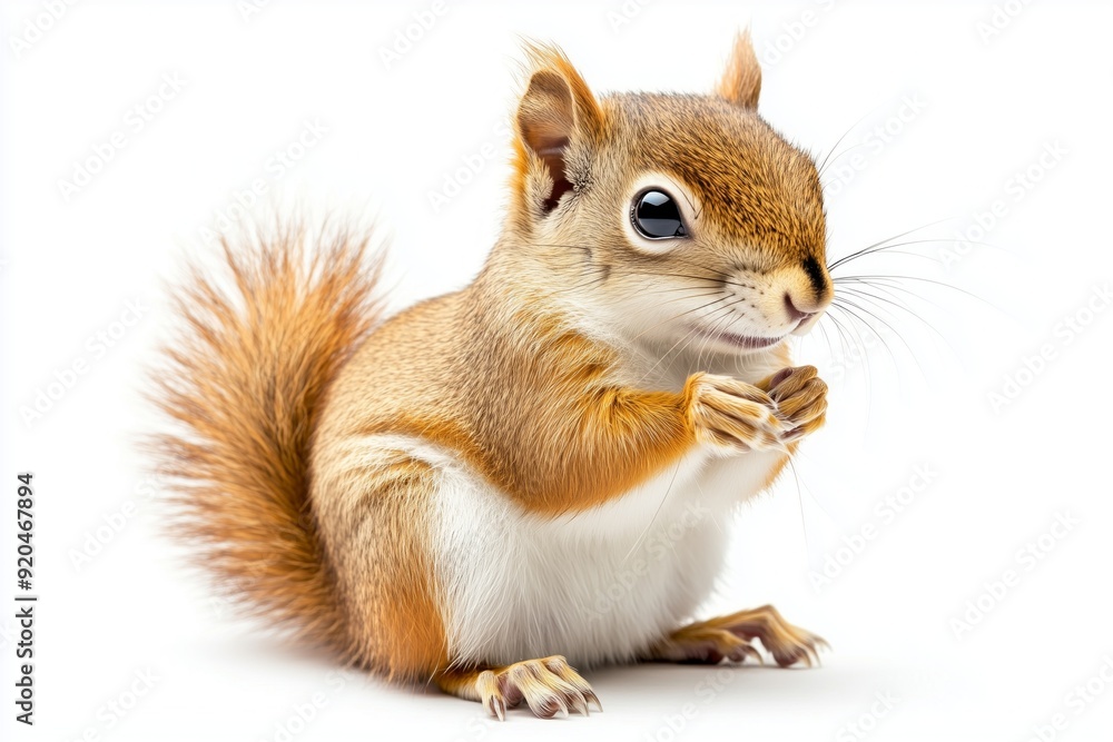 squirrel isolated on white background squirrel isolated on white background