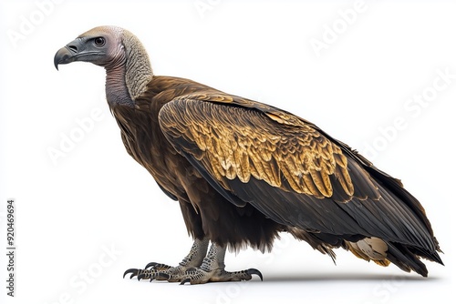 vulture isolated on white background photo