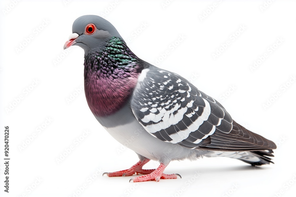 pigeon city bird isolated on white background pigeon city bird isolated on white background
