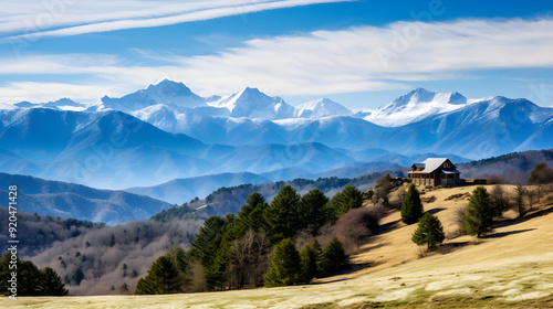 Idyllic Alpine Landscape and Rural Living: A Glimpse into Georgia's Countryside Beauty