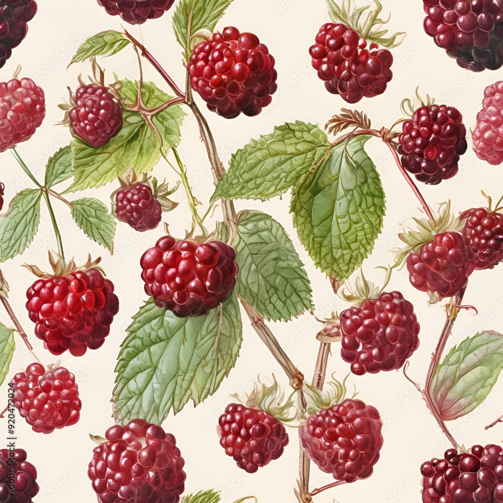 seamless pattern with berries seamless pattern with berries