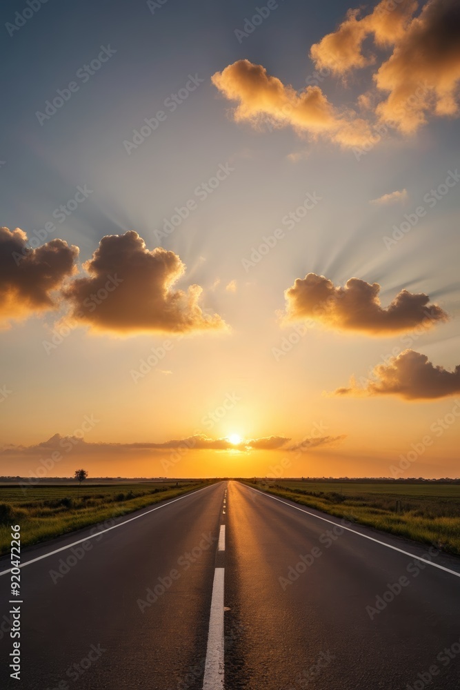 Fototapeta premium the sun is setting