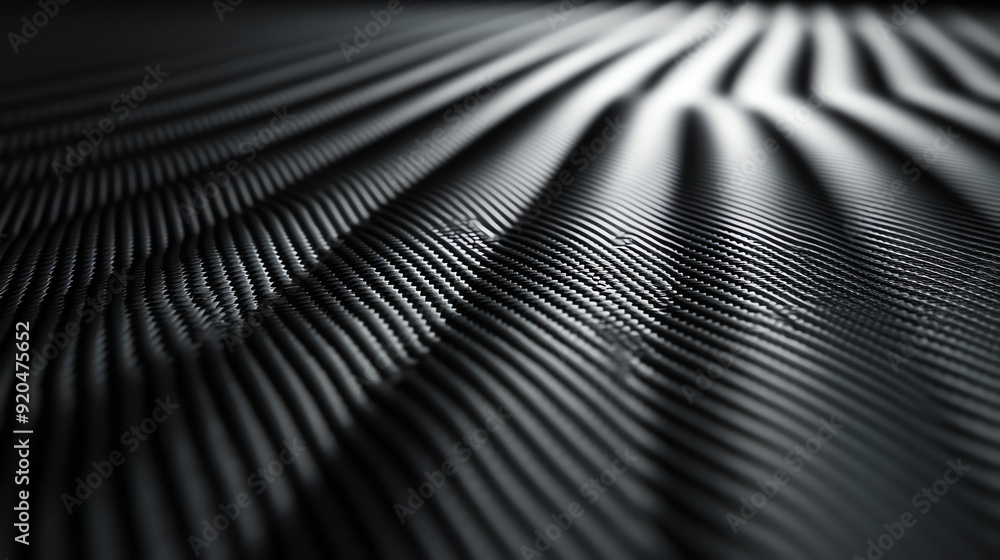 A close-up of a dark, textured surface with repeating lines A close-up of a dark, textured surface with repeating lines