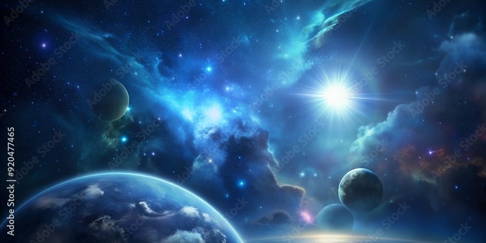 Cosmic Landscape: A Celestial Symphony of Stars and Planets Cosmic Landscape: A Celestial Symphony of Stars and Planets