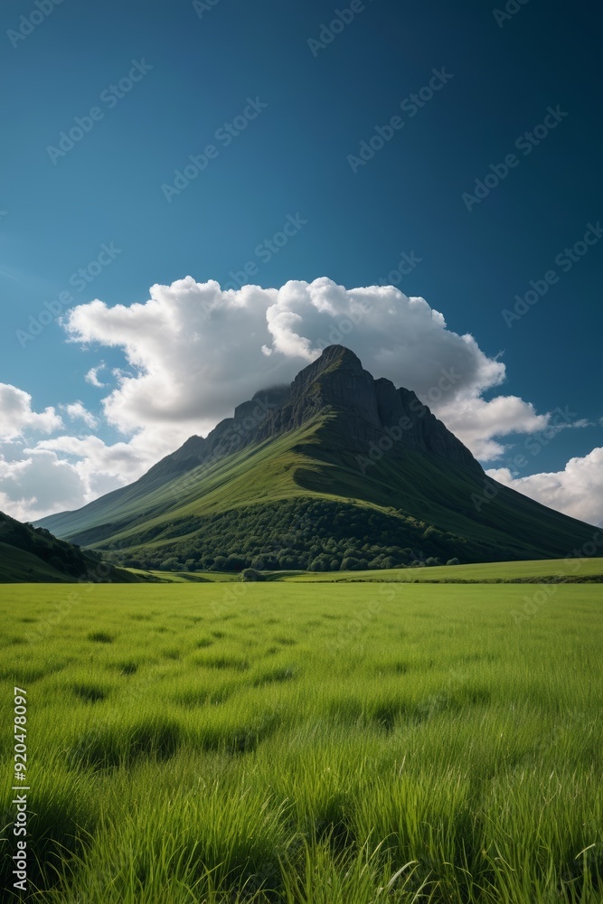 Fototapeta premium a grassy field 