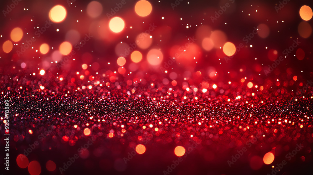 A dark red background with many small and large A dark red background with many small and large