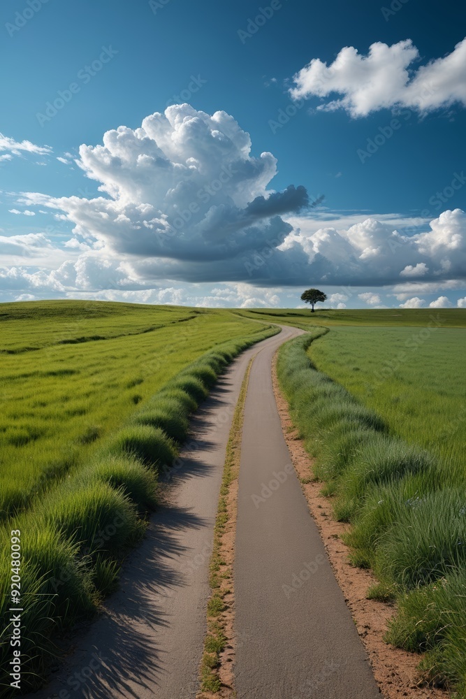 Obraz premium a long road