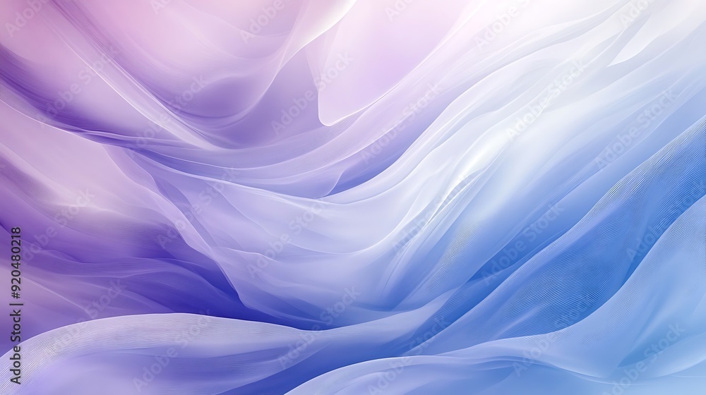 Seamless Abstract with Flowing Lines in Lilac and Chambray Blue Seamless Abstract with Flowing Lines in Lilac and Chambray Blue