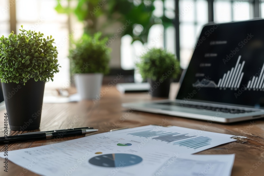 A sales team reviewing past performance and future predictions in a meeting room, Generative AI A sales team reviewing past performance and future predictions in a meeting room, Generative AI