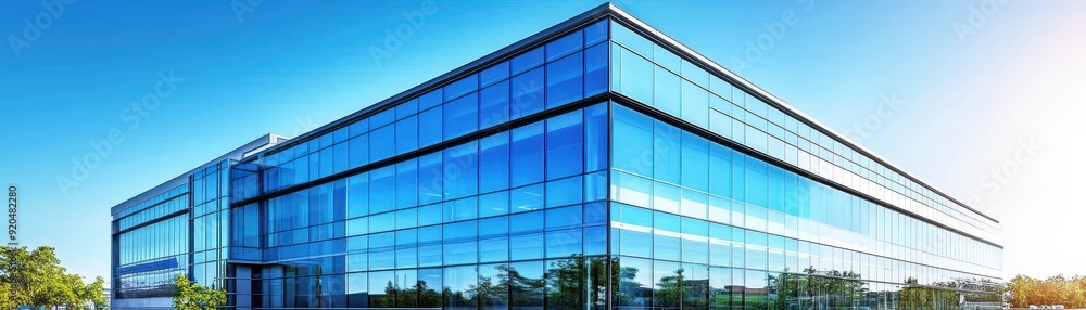 Modern glass building showcasing sleek architecture and vibrant sunlight, ideal for business and corporate themes. Modern glass building showcasing sleek architecture and vibrant sunlight, ideal for business and corporate themes.