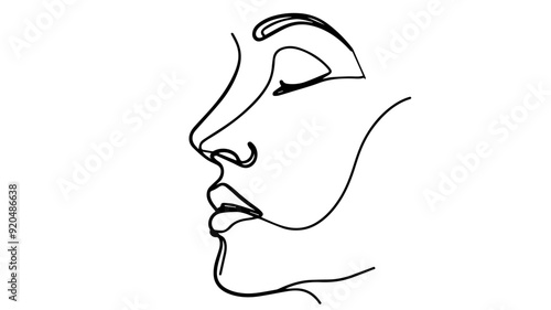 side profile of a human face