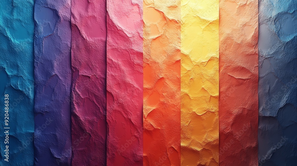 A colorful strip of paper with a rainbow of colors A colorful strip of paper with a rainbow of colors