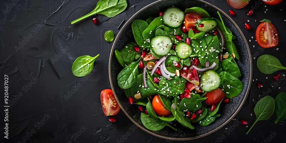Fresh vegetables salad from tomatoes cucumber red onions and lettuce leaves healthy summer vitamin menu
Fresh vegetables salad from tomatoes cucumber red onions and lettuce leaves healthy summer vitamin menu