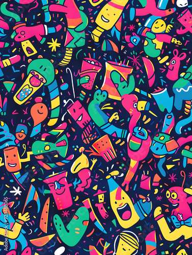 Wallpaper Mural New Year and Christmas graphic advertising background Torontodigital.ca