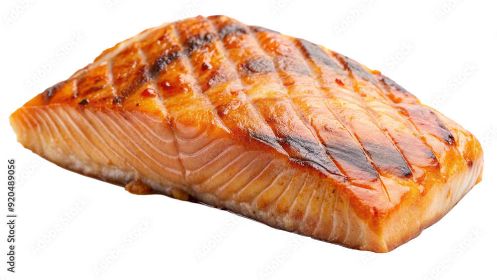 salmon steak isolated on white background salmon steak isolated on white background