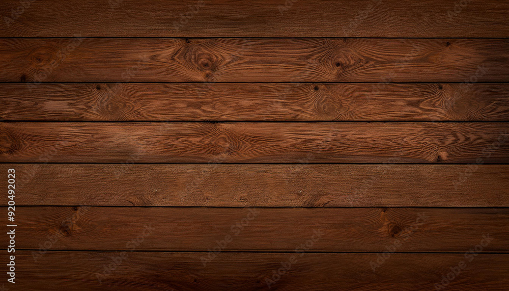 Fototapeta premium Brown wood texture background coming from natural tree. The wooden panel has a beautiful dark pattern, hardwood floor texture