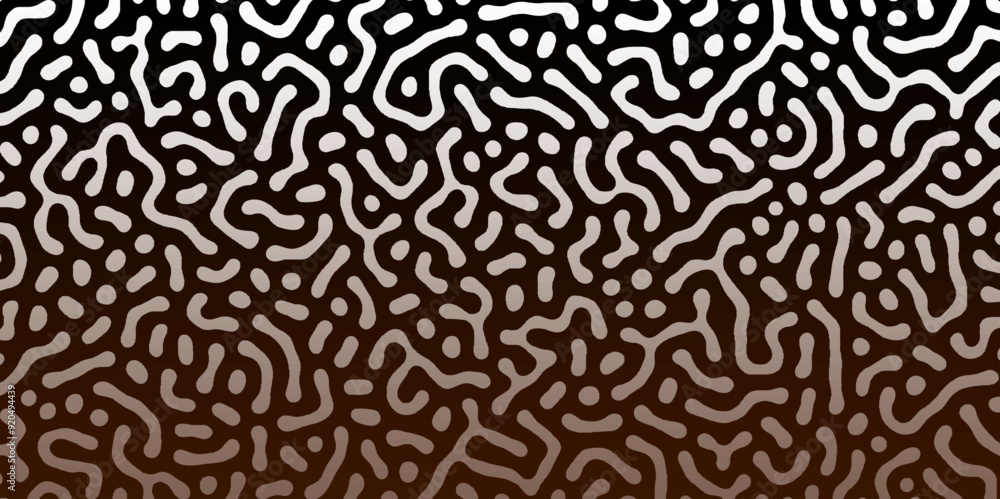 Abstract Turing organic wallpaper with background. Turing reaction diffusion monochrome seamless pattern with chaotic motion. Natural seamless line pattern. Linear design with biological shapes. Abstract Turing organic wallpaper with background. Turing reaction diffusion monochrome seamless pattern with chaotic motion. Natural seamless line pattern. Linear design with biological shapes.