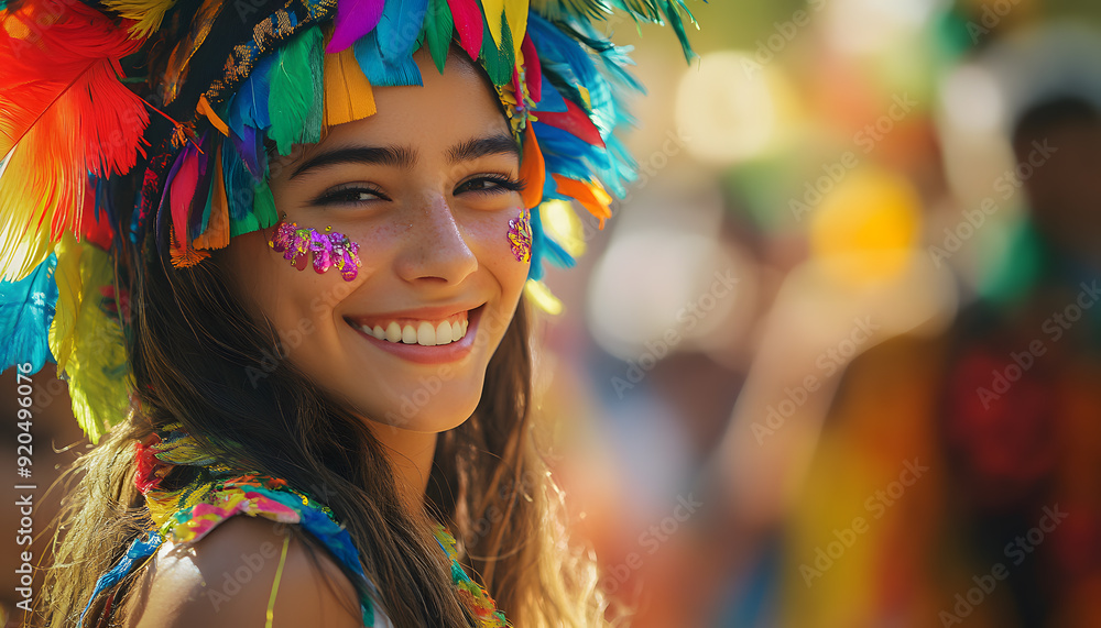 The beauty smiled and felt happy The beauty smiled and felt happy