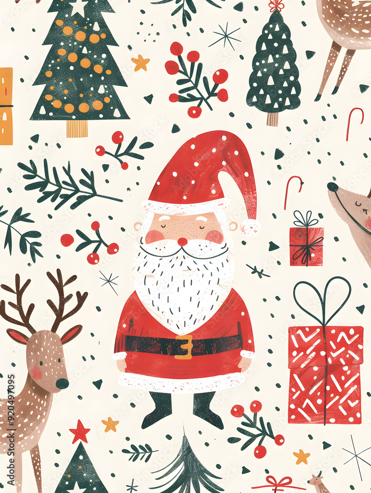 New Year and Christmas card, graphic advertising backgrounds in a doodle 2D illustrator style. New Year and Christmas card, graphic advertising backgrounds in a doodle 2D illustrator style.