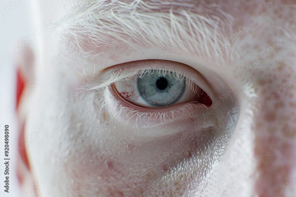 Fototapeta premium ai generative albino man face